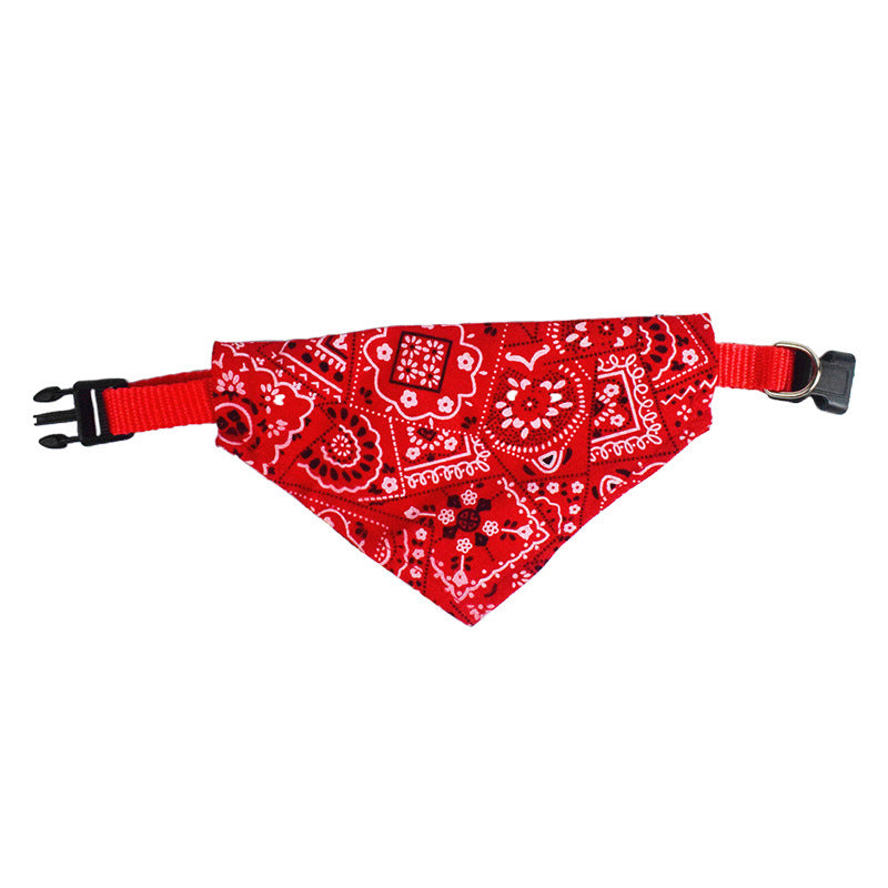 4pcs Pet Bandanas - Printed Triangle Scarf Collar, Saliva Towel for Cats & Dogs