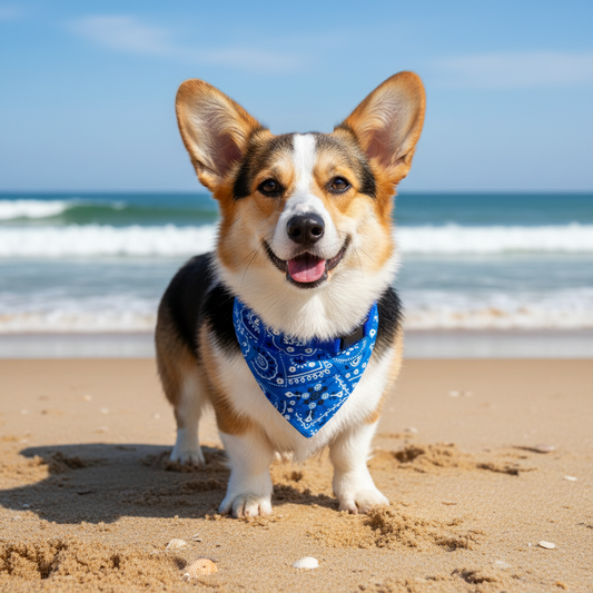 4pcs Pet Bandanas - Printed Triangle Scarf Collar, Saliva Towel for Cats & Dogs