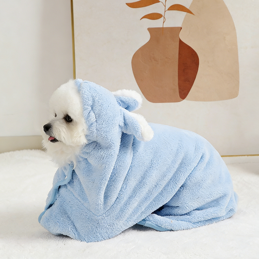 Super Absorbent Pet Bathrobe - Soft Quick-Dry Towel for Dogs Cats, Extra Large Drying Robe