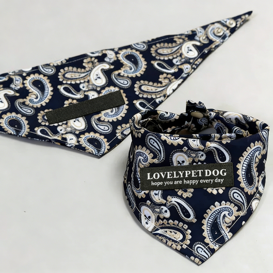 Pet Bandanas - Stylish Triangle Bib Scarf, Photo Prop Kerchief for Large Dogs Labrador & Daily Wear