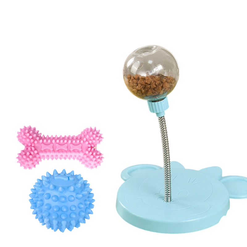 Pet Swing Treat Dispenser Toy - Interactive Slow Feeder for Cats & Dogs, Self-Entertaining Puzzle Leaking Ball