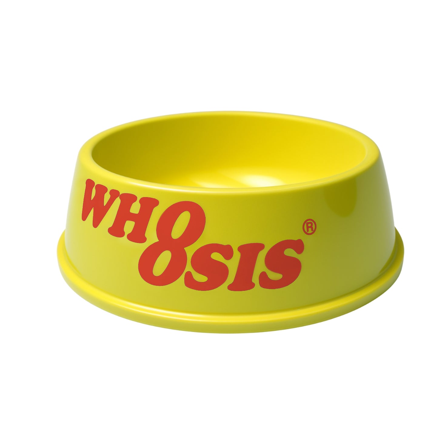 Yellow Pet Bowl - 12.6oz Non-Slip Shatterproof, Bite-Resistant for Dogs & Cats