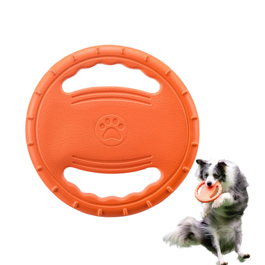 Dog Flying Disc Toy - Steering Wheel Shape, Foam Material, Safe Interactive Fetch Toy for Dogs