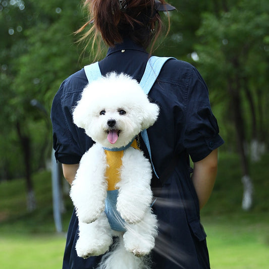 Pet Carrier Backpack - 3-18lbs Breathable Soft, Legs-Out Front Travel Bag