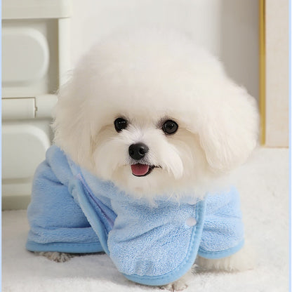 Miaow & Meow | Super Absorbent Pet Bathrobe - Soft Quick-Dry Towel for Dogs Cats, Extra Large Drying Robe