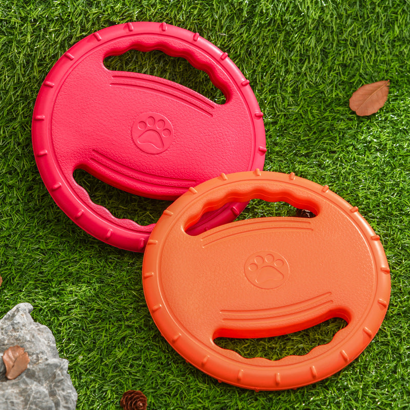 Dog Flying Disc Toy - Steering Wheel Shape, Foam Material, Safe Interactive Fetch Toy for Dogs