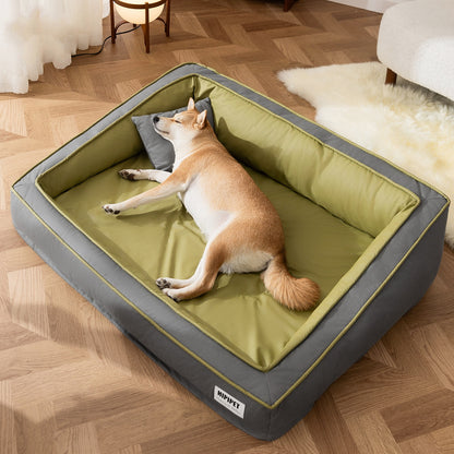 Pet Couch Bed - Removable Washable Cover, Non-Slip Bottom, Dark Series for Small/Middle Cats & Dogs