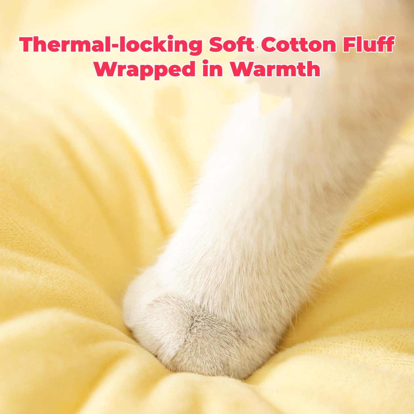 Winter Tent-Style Cat House - Soft Plush for Cozy Comfort, Stable Structure & Non-Slip Bottom, Warm Shelter for Indoor Cats & Small Dogs