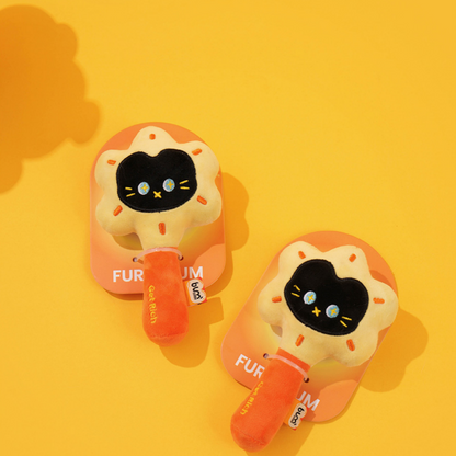 6.3'' Plush Rattle Cat Toy - Catnip Bell Pet Toy, Sun-Shaped Self-Play Boredom Buster for Cats