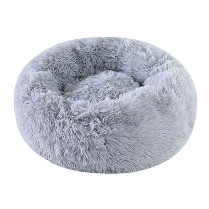 Pet Winter Sleeping Bed - Cozy Plush Round Nest, 16-32" Nonskid 5 Colors for Cats & Dogs