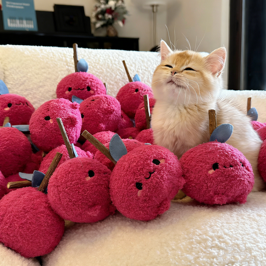 Soft Plush Cat Toy - Silvervine Chew Molar Toy, Self-Play Boredom Buster for Cats