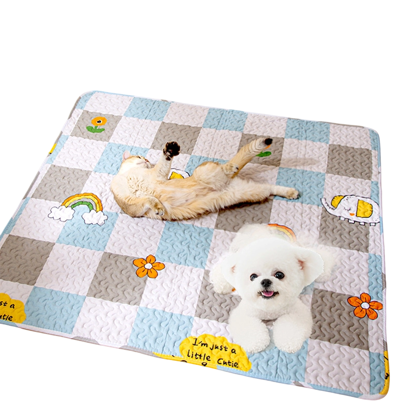 Non-Slip Washable Pet Mat - Reusable Dog Cat Sleep Pad, All-Season Litter Mat