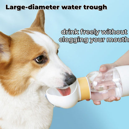 Portable Dog Water Bottle - 20.3 oz Outdoor Pet Water Dispenser for Cats Puppies Travel/Walking
