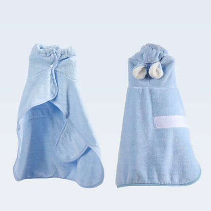 Miaow & Meow | Super Absorbent Pet Bathrobe - Soft Quick-Dry Towel for Dogs Cats, Extra Large Drying Robe
