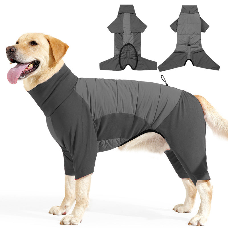 Dog Winter Coat - Windproof Waterproof Thick Cotton, Full-Body Jumpsuit M/L/XL