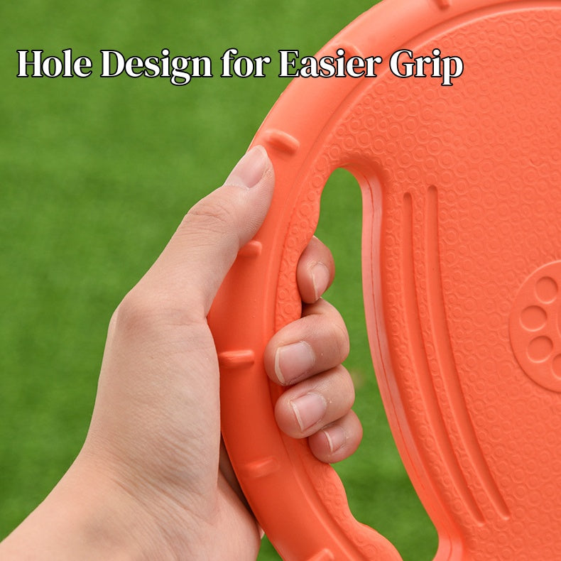 Dog Flying Disc Toy - Steering Wheel Shape, Foam Material, Safe Interactive Fetch Toy for Dogs