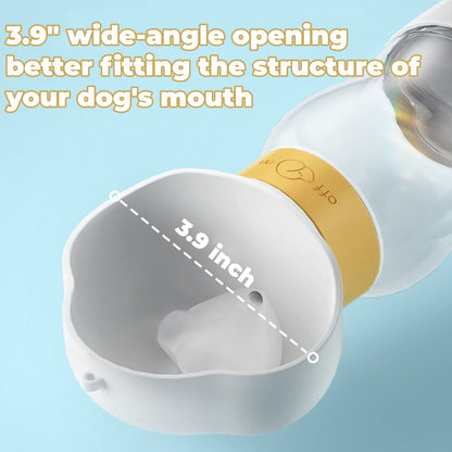 Portable Dog Water Bottle - 20.3 oz Outdoor Pet Water Dispenser for Cats Puppies Travel/Walking