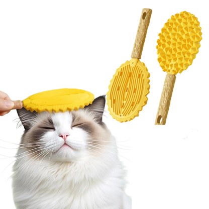8.7" Durian Pet Massage Comb - Multi-Function Cat Hair Remover, Shedding Brush for Floating Fur Cleaning