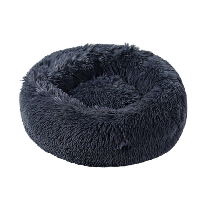 Pet Winter Sleeping Bed - Cozy Plush Round Nest, 16-32" Nonskid 5 Colors for Cats & Dogs