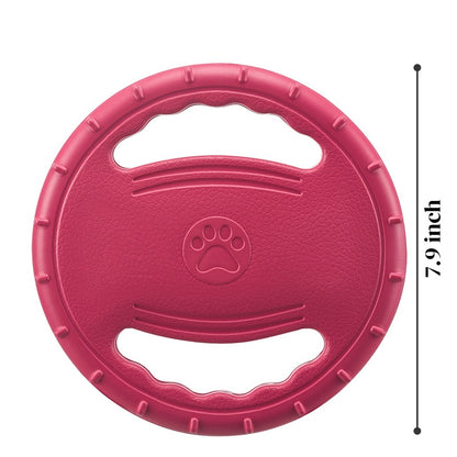 Dog Flying Disc Toy - Steering Wheel Shape, Foam Material, Safe Interactive Fetch Toy for Dogs