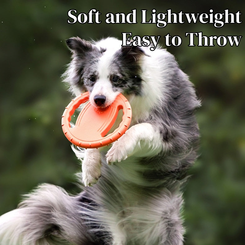 Dog Flying Disc Toy - Steering Wheel Shape, Foam Material, Safe Interactive Fetch Toy for Dogs