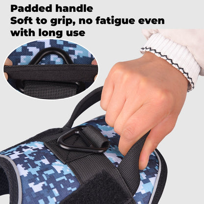 Dog Harness with Leash - Adjustable Reflective Waterproof, Camo Design for Dogs Walking