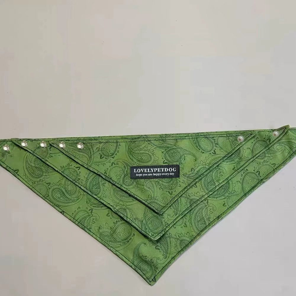 Pet Bandanas - Stylish Triangle Bib Scarf, Photo Prop Kerchief for Large Dogs Labrador & Daily Wear