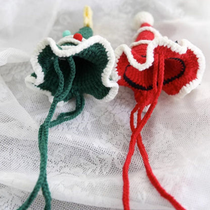 Pet Christmas Knit Hats - Small Cats Dogs Party Costume Headwear (One Size)