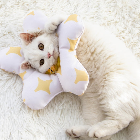 Soft Floral Cat Dog Cone - Waterproof Adjustable Recovery Collar, Anti-Lick/Bite Post-Surgery