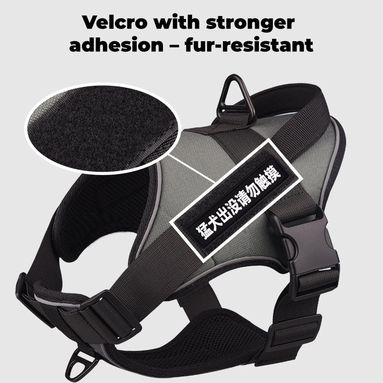 Dog Harness with Leash - Adjustable Reflective Waterproof, Camo Design for Dogs Walking