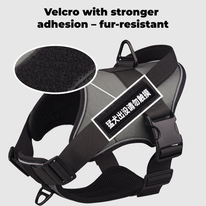 Dog Harness with Leash - Adjustable Reflective Waterproof, Camo Design for Dogs Walking