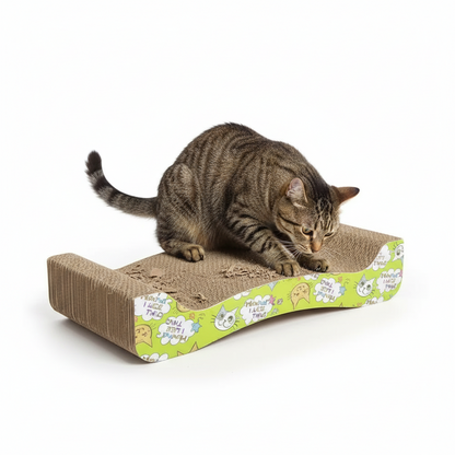 Double-Sided Cat & Rabbit Scratcher Bed with Catnip, 2 count