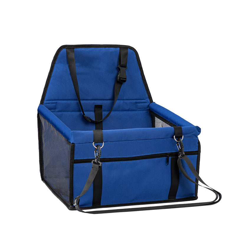 Dog Car Seat - Safe Travel Bed with Clip-On Leash, 25lbs Max for Small & Medium Dogs