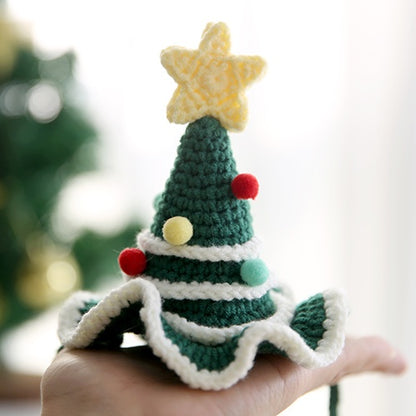 Pet Christmas Knit Hats - Small Cats Dogs Party Costume Headwear (One Size)