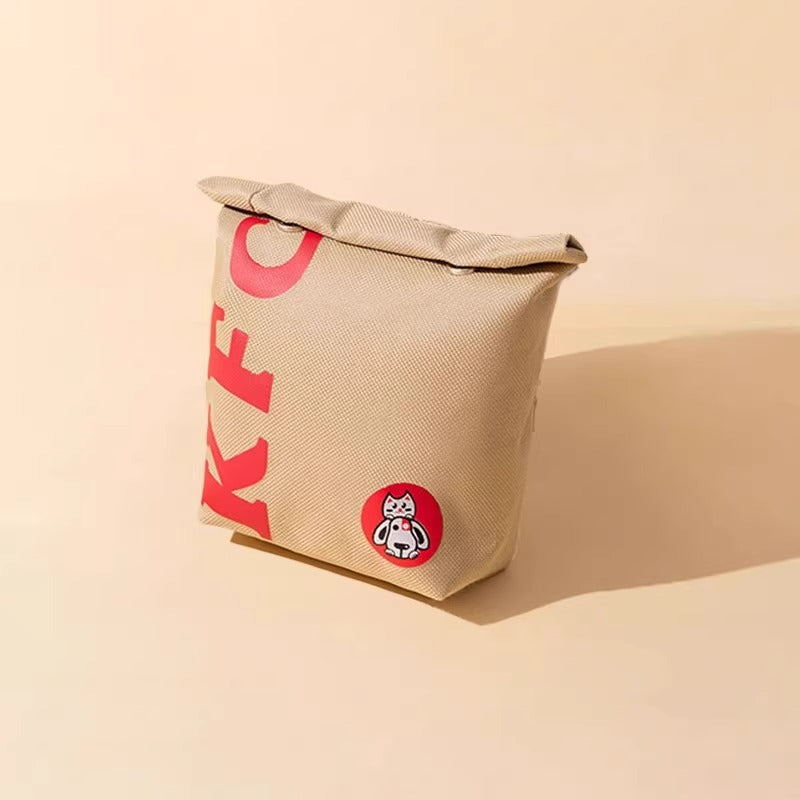 Dog Backpack Harness - Cute Detachable Hamburger Fries, Adjustable with Leash for Small Dogs