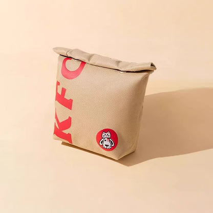 Dog Backpack Harness - Cute Detachable Hamburger Fries, Adjustable with Leash for Small Dogs