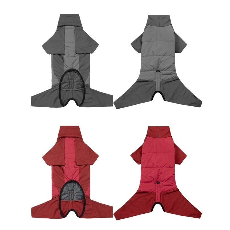 Dog Winter Coat - Windproof Waterproof Thick Cotton, Full-Body Jumpsuit M/L/XL