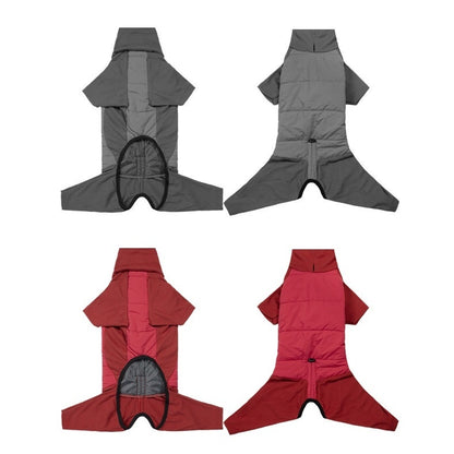 Dog Winter Coat - Windproof Waterproof Thick Cotton, Full-Body Jumpsuit M/L/XL