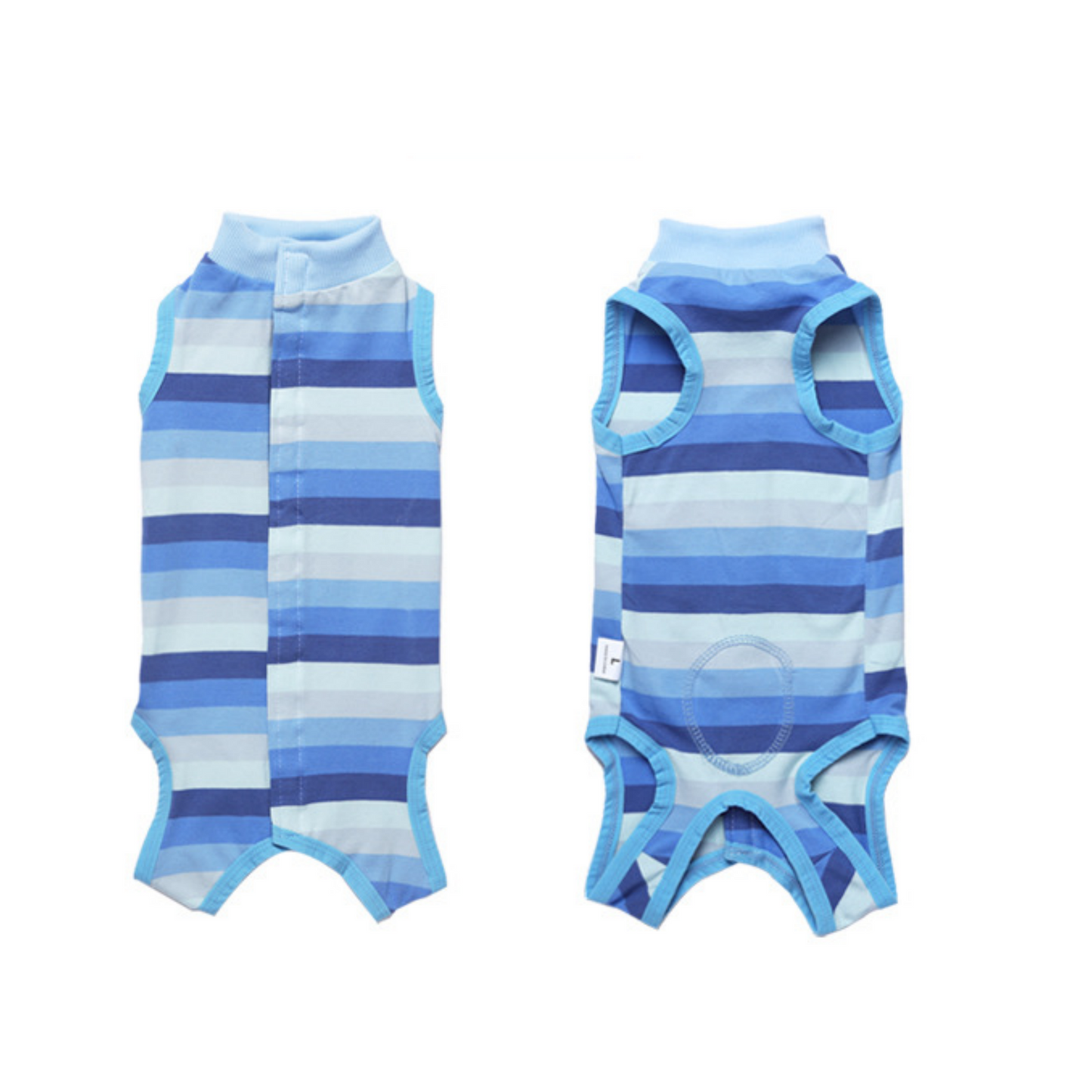 Small Dog Recovery Suit - Elastic Snap Closure, Anti-Lick Spay Surgery Onesie Pet Outfit