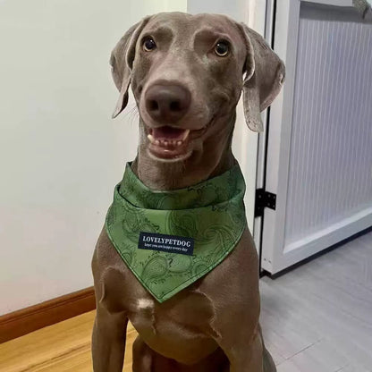 Pet Bandanas - Stylish Triangle Bib Scarf, Photo Prop Kerchief for Large Dogs Labrador & Daily Wear