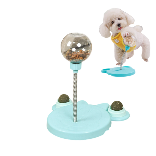 Pet Swing Treat Dispenser Toy - Interactive Slow Feeder for Cats & Dogs, Self-Entertaining Puzzle Leaking Ball