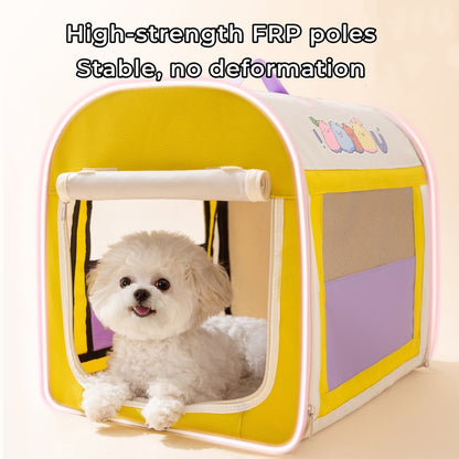 4-in-1 Dog Car Bed - Waterproof Foldable, Breathable Large Space Multifunctional Pet Nest