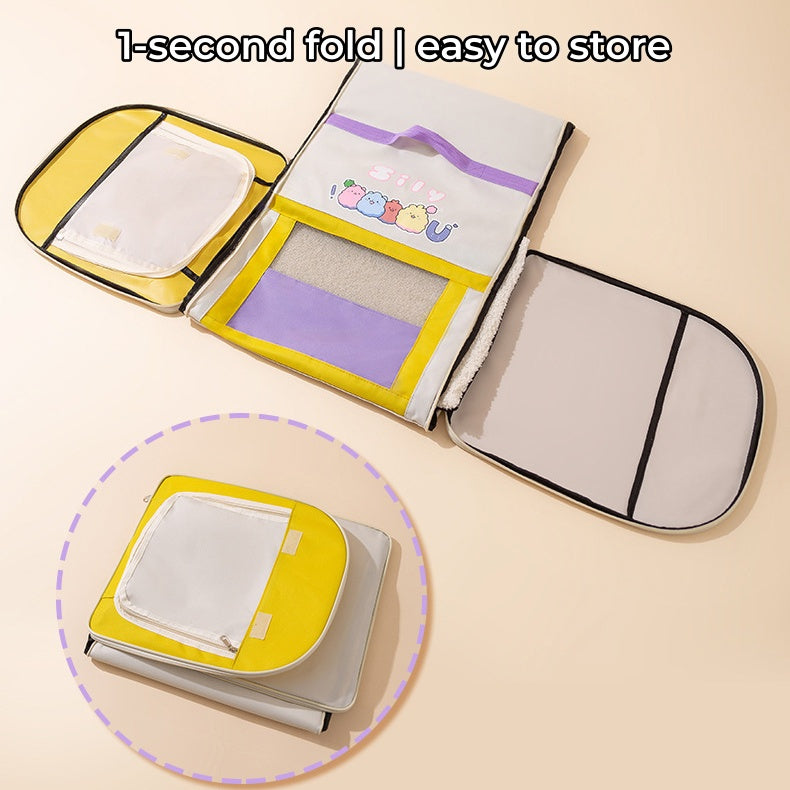 4-in-1 Dog Car Bed - Waterproof Foldable, Breathable Large Space Multifunctional Pet Nest