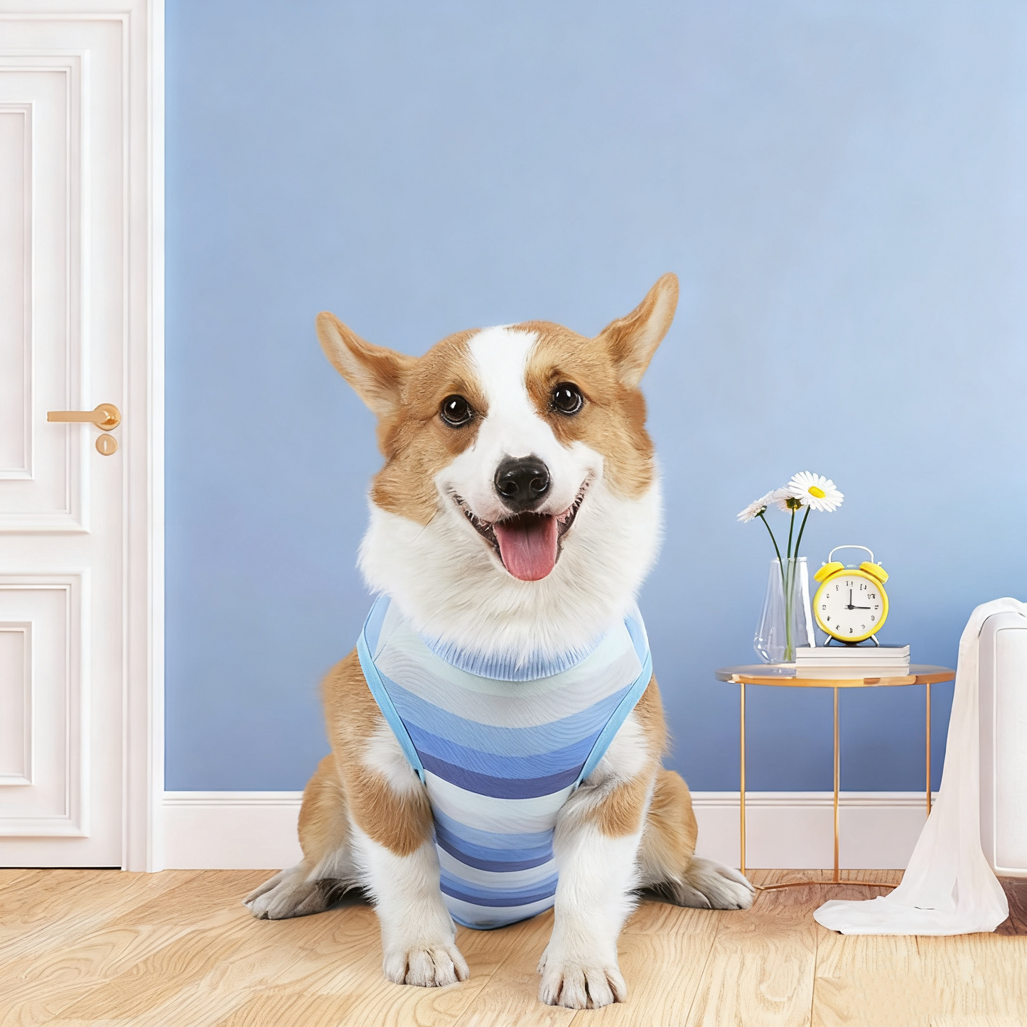 Small Dog Recovery Suit - Elastic Snap Closure, Anti-Lick Spay Surgery Onesie Pet Outfit