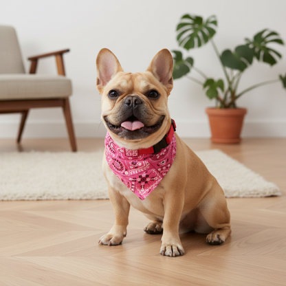 4pcs Pet Bandanas - Printed Triangle Scarf Collar, Saliva Towel for Cats & Dogs