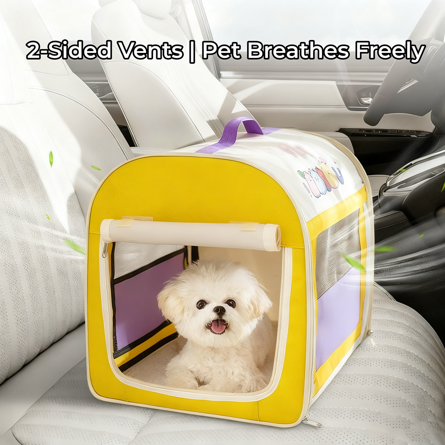 4-in-1 Dog Car Bed - Waterproof Foldable, Breathable Large Space Multifunctional Pet Nest
