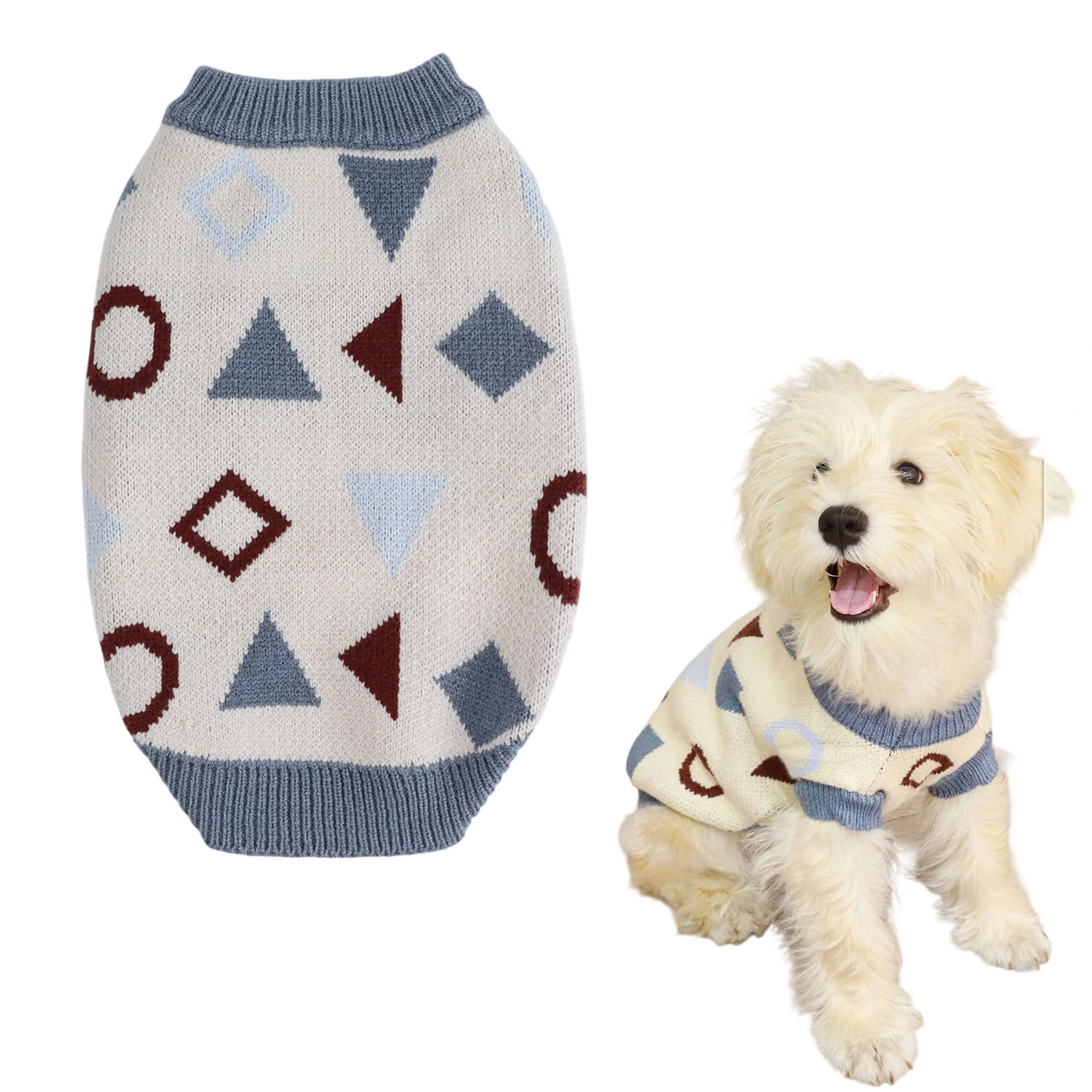 Warm Christmas Dog Sweater - Cozy Pullover for Small Puppies, French Bulldog & Pitbull