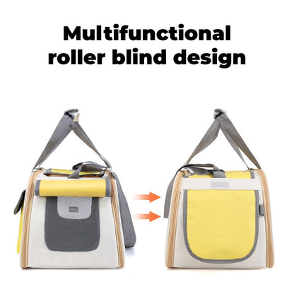 Cat Carrier Bag - Lightweight Collapsible, 11x18x10'' Breathable for Small/Medium Cats