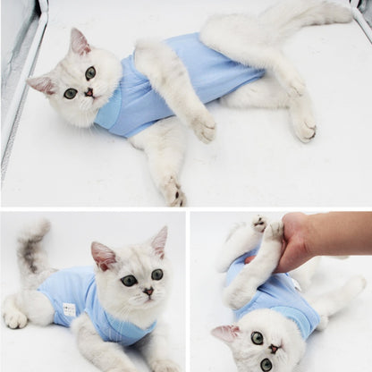 Cat Recovery Suit - Anti-Lick Breathable Elastic, Spay/Weaning Onesie S M L Pink/Blue/Purple