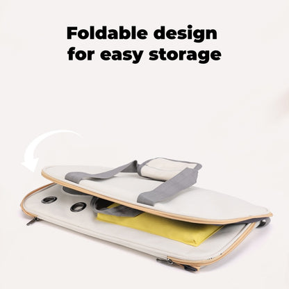 Cat Carrier Bag - Lightweight Collapsible, 11x18x10'' Breathable for Small/Medium Cats